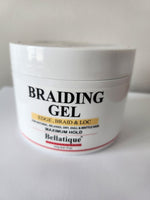 BELLATIQUE Professional Braiding Gel Maximum Hold Gel (8.31 Oz) for Natural, Relaxed, Dry, Dull, & Brittle Hair - No Flaking, No Whitening, Fast Drying, High Shine, Maximum Hold - Lasts Up to 48 Hrs